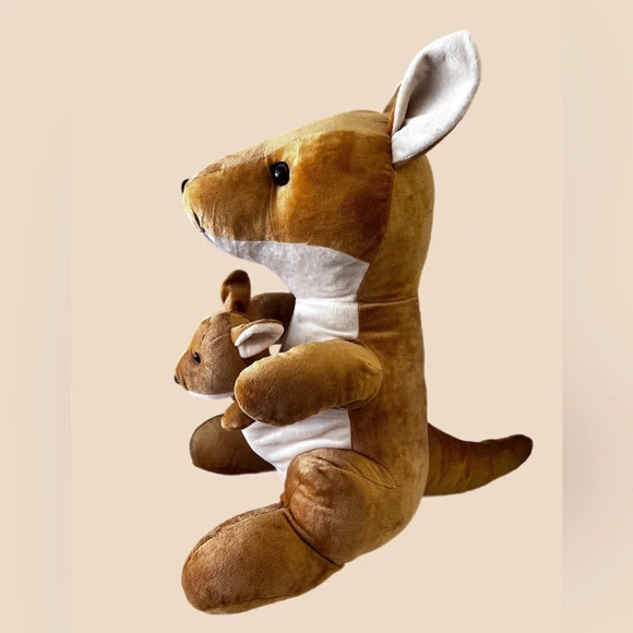 Kangaroo Mother & Baby Joey Plush Steven Smith Brooklyn New York 12 inches - Picture 6 of 7